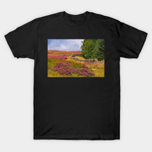 Yorkshire Moorland Heather Landscape T-Shirt